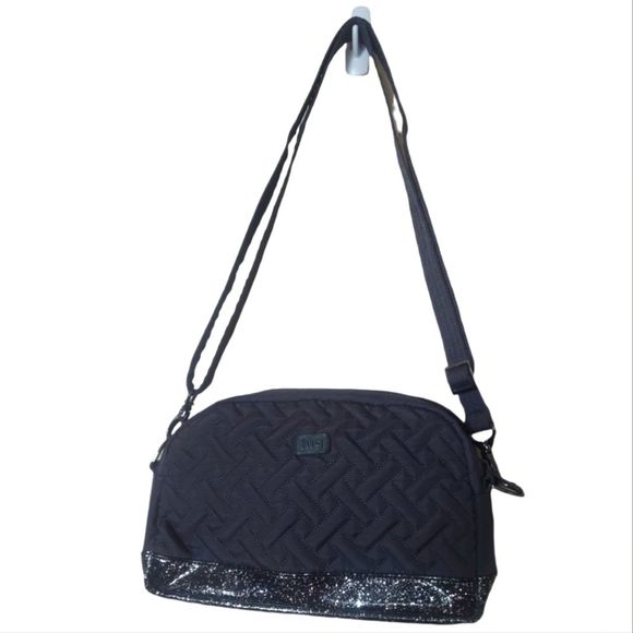 LUG Putner Bag Gray/Silver Glitter NWOT - Picture 2 of 13